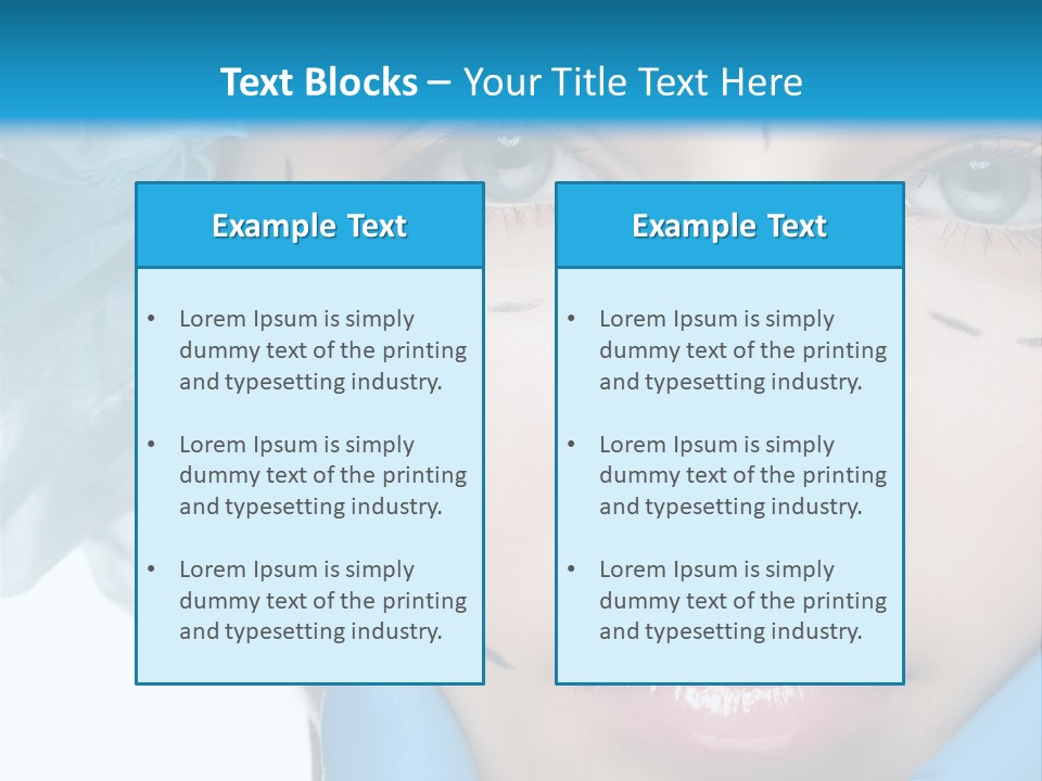 Healthy Drawing Face PowerPoint Template