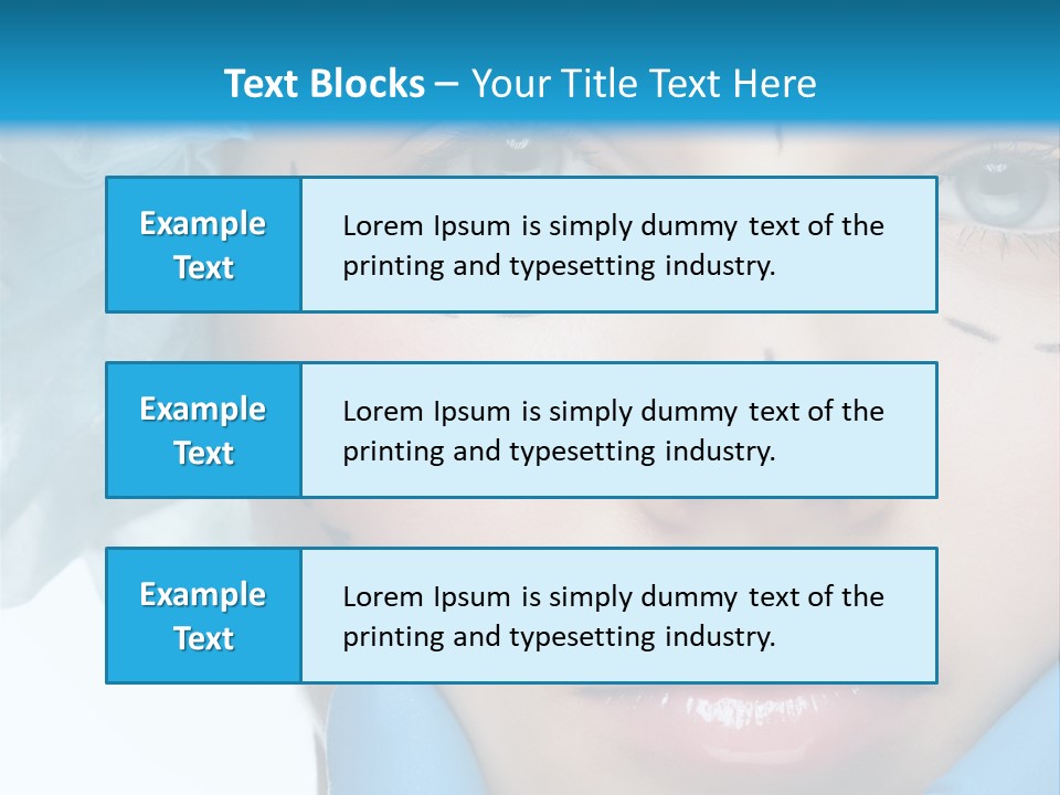 Healthy Drawing Face PowerPoint Template