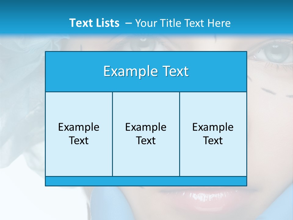 Healthy Drawing Face PowerPoint Template