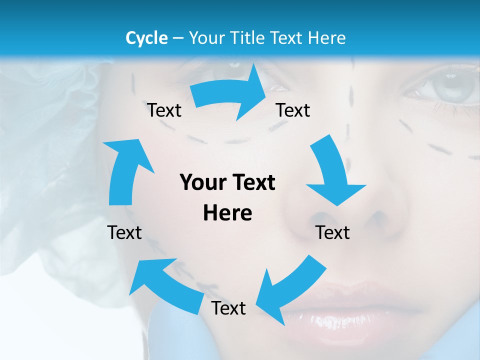 Healthy Drawing Face PowerPoint Template