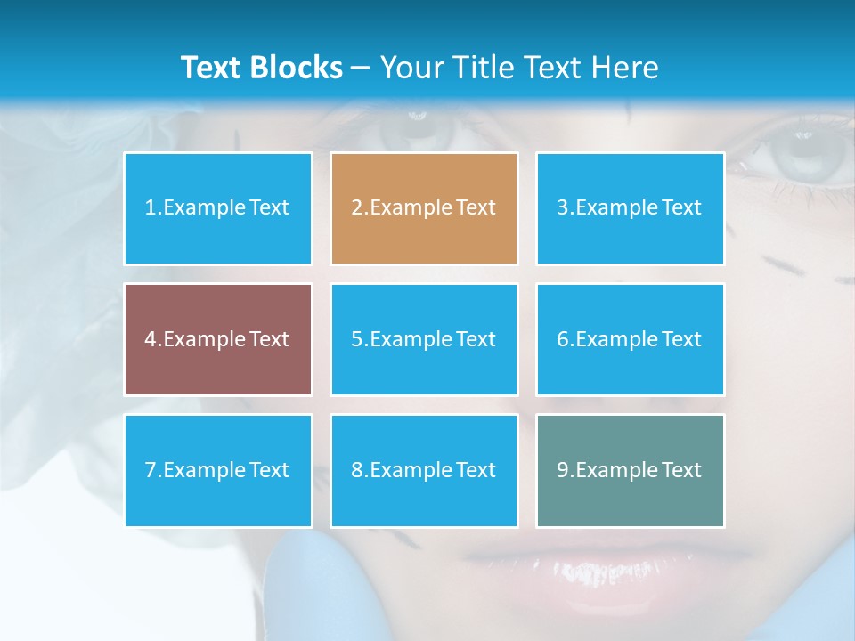 Healthy Drawing Face PowerPoint Template