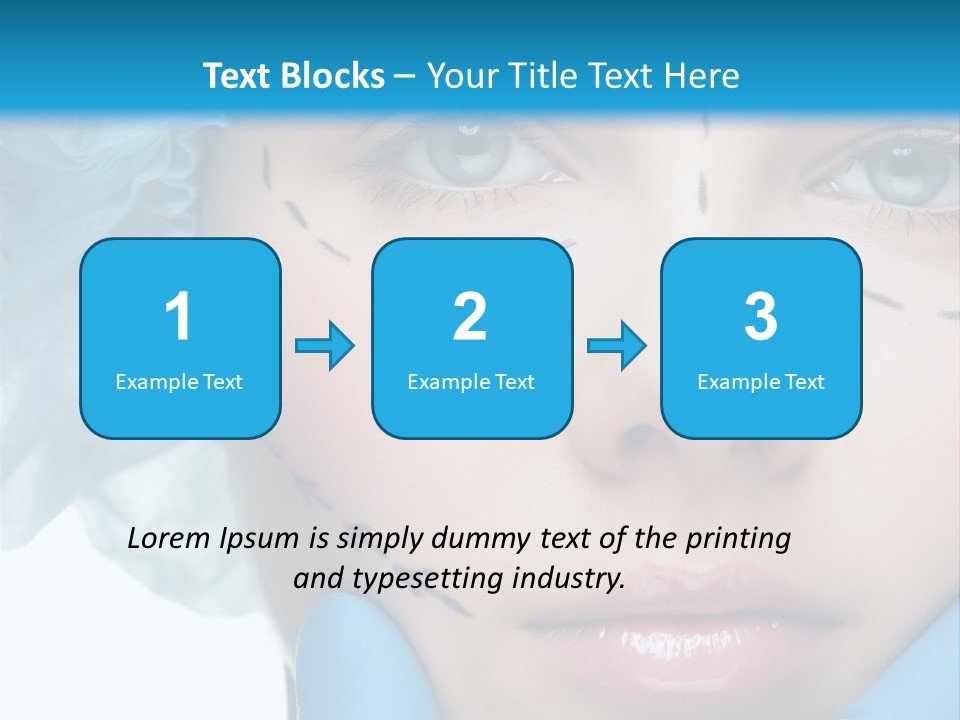 Healthy Drawing Face PowerPoint Template