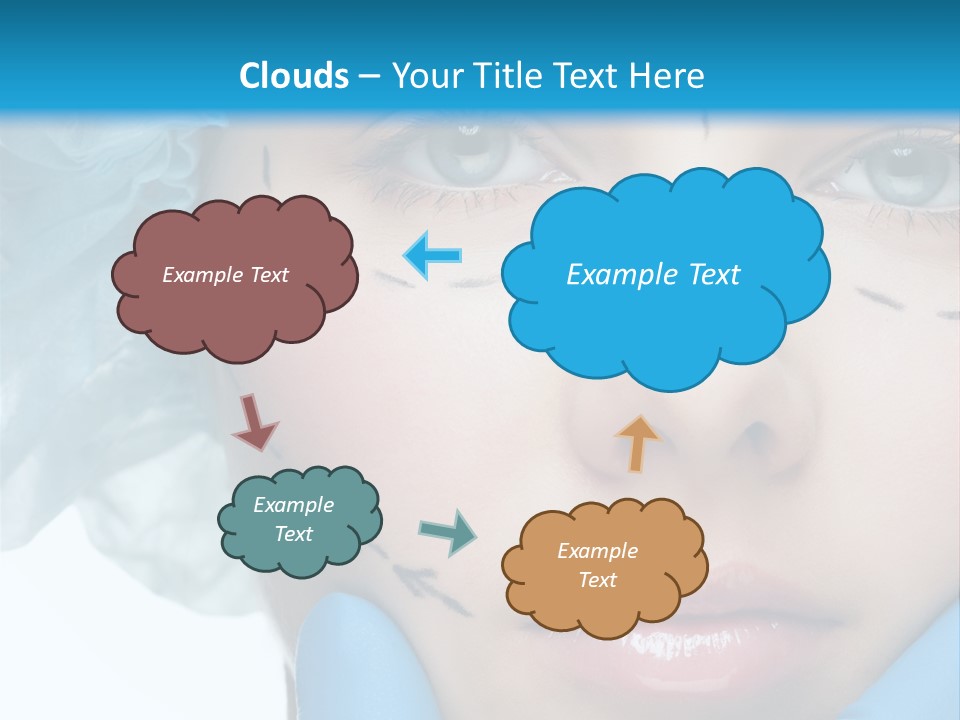 Healthy Drawing Face PowerPoint Template