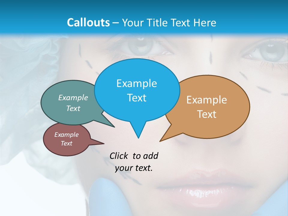 Healthy Drawing Face PowerPoint Template
