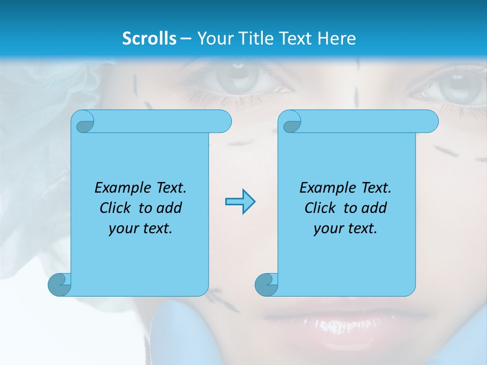 Healthy Drawing Face PowerPoint Template