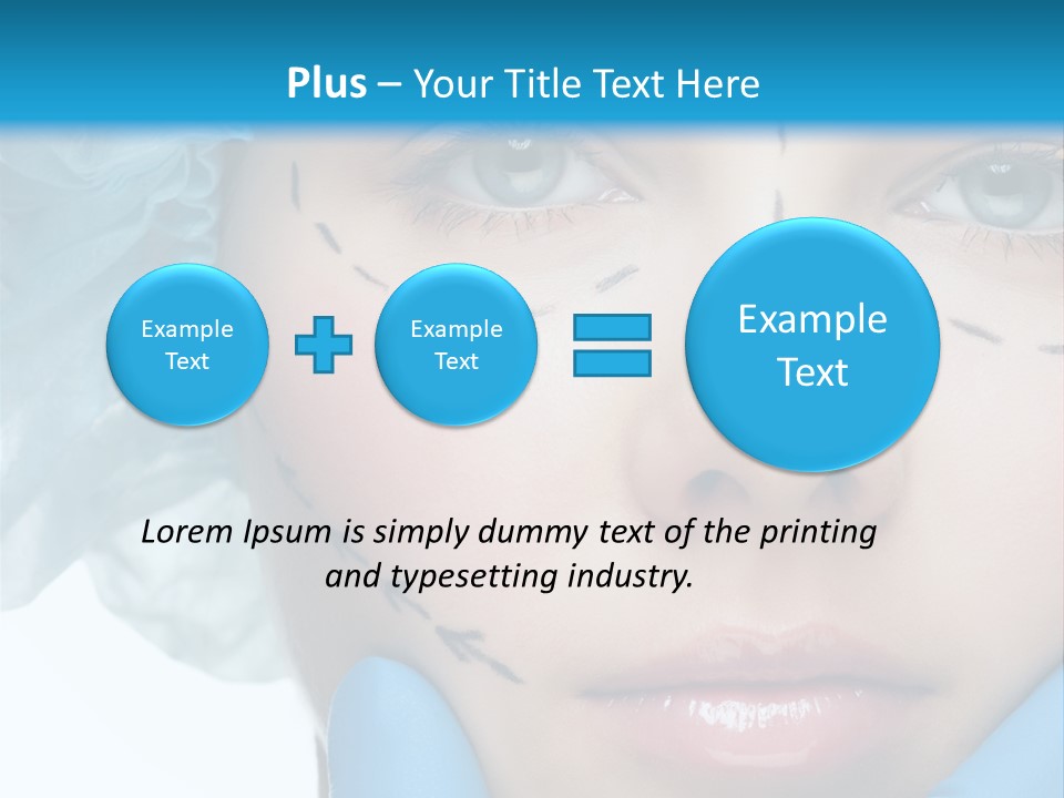 Healthy Drawing Face PowerPoint Template