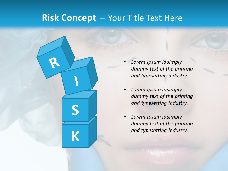 Healthy Drawing Face PowerPoint Template