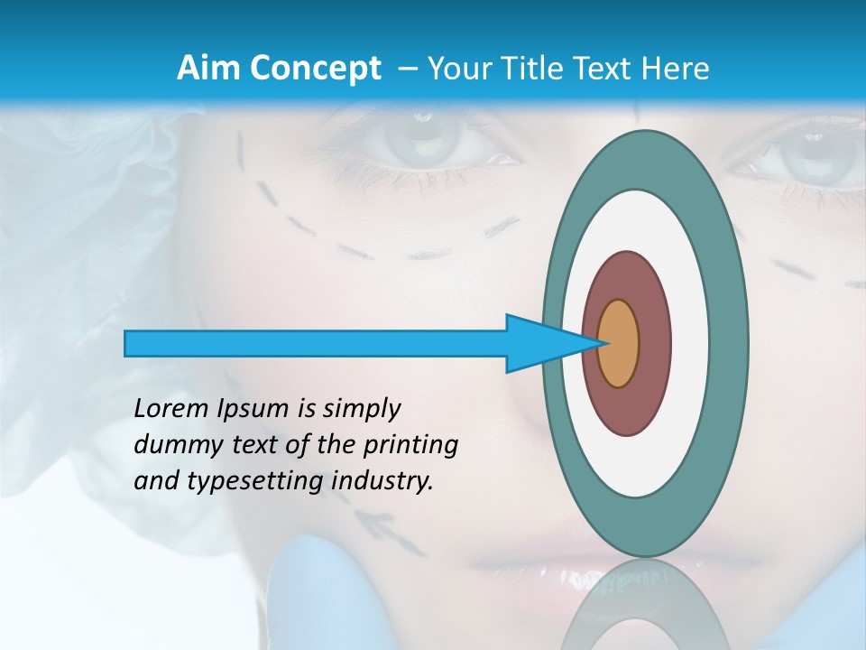 Healthy Drawing Face PowerPoint Template