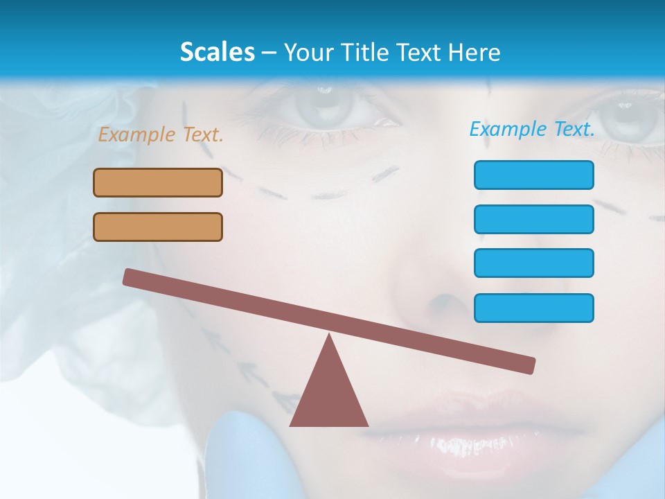 Healthy Drawing Face PowerPoint Template