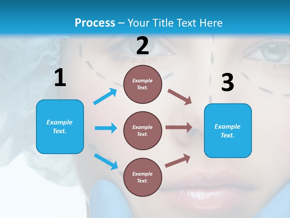 Healthy Drawing Face PowerPoint Template