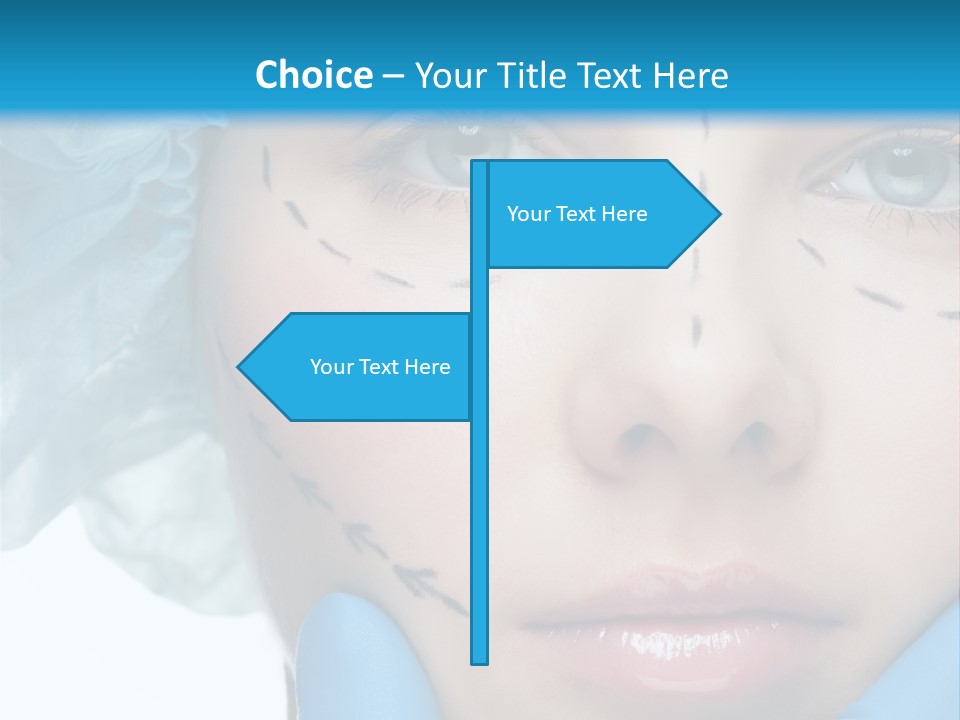 Healthy Drawing Face PowerPoint Template