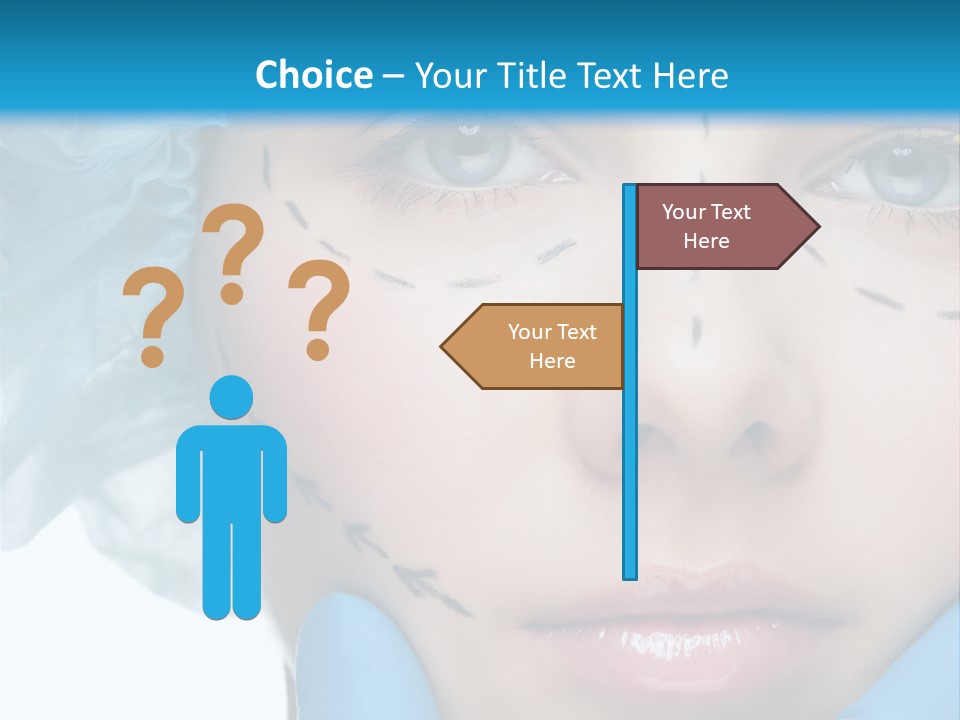 Healthy Drawing Face PowerPoint Template
