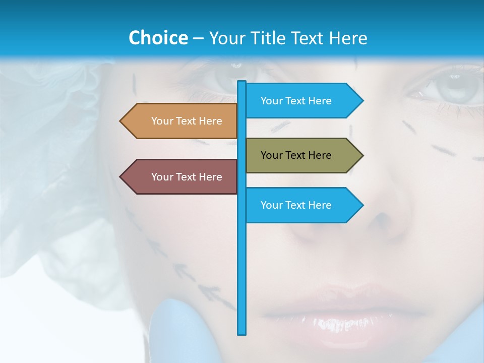 Healthy Drawing Face PowerPoint Template
