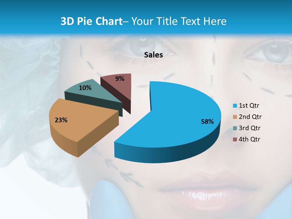 Healthy Drawing Face PowerPoint Template