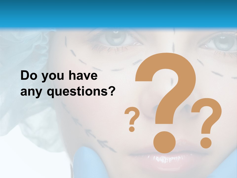 Healthy Drawing Face PowerPoint Template