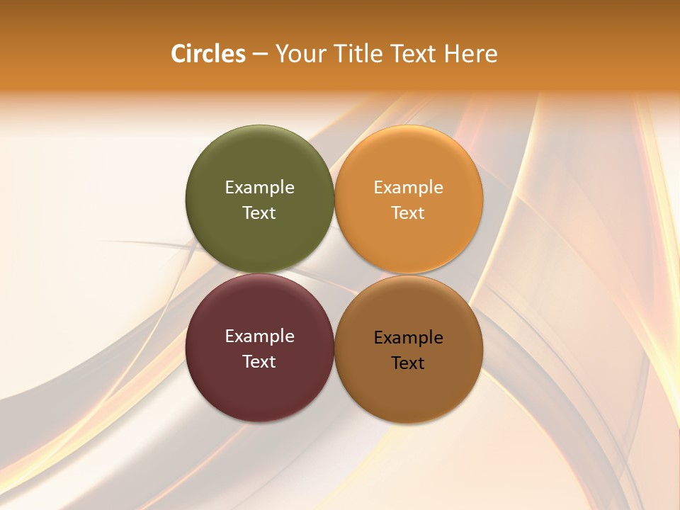 Single Curve Shape PowerPoint Template