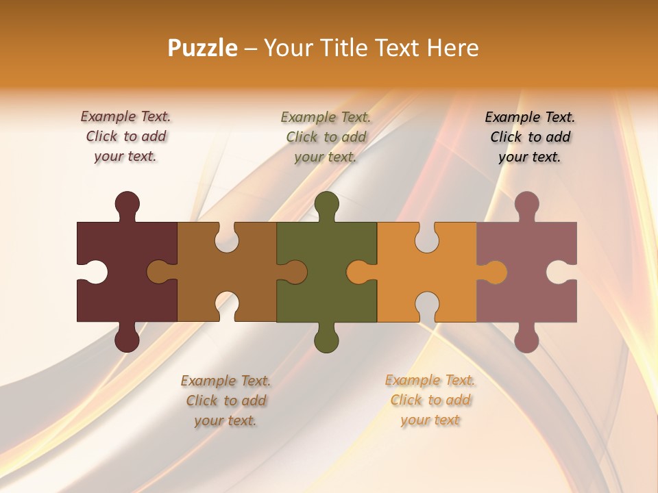 Single Curve Shape PowerPoint Template