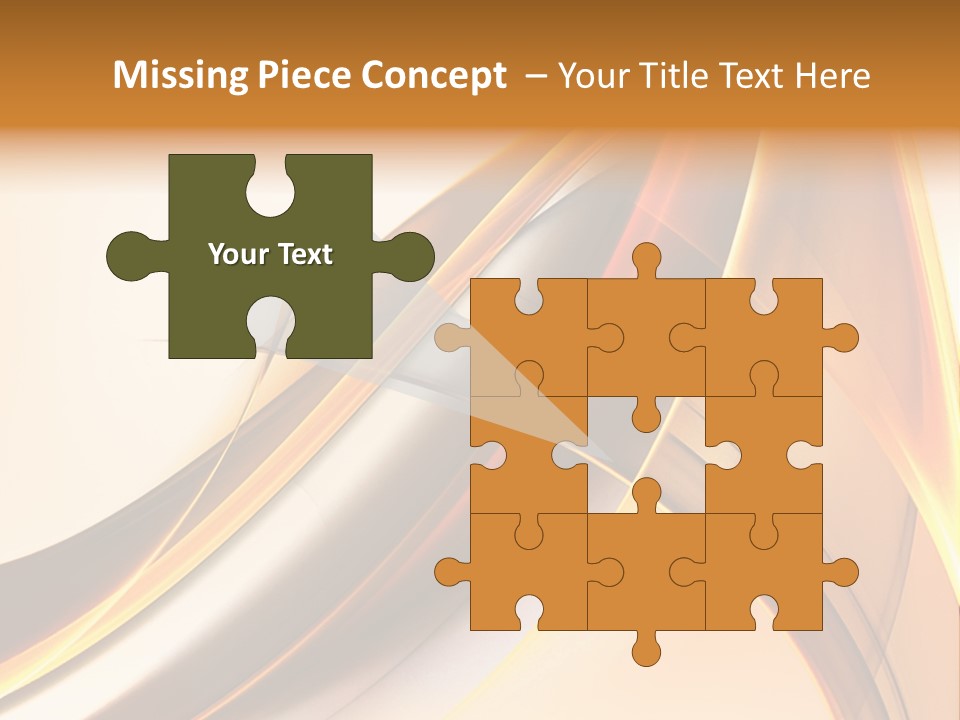 Single Curve Shape PowerPoint Template