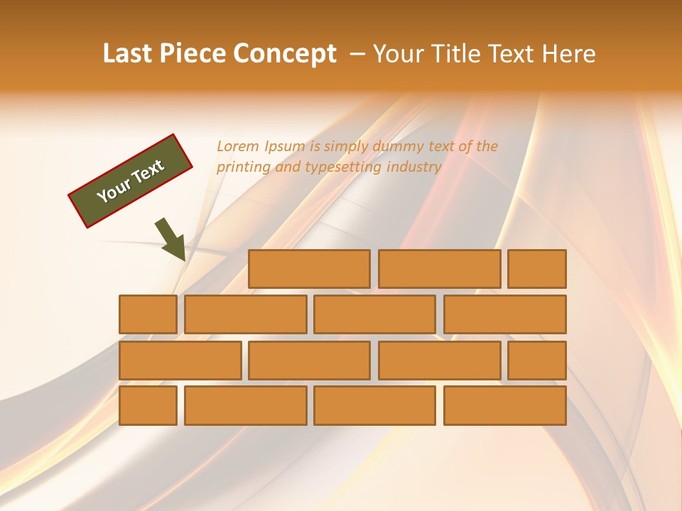 Single Curve Shape PowerPoint Template