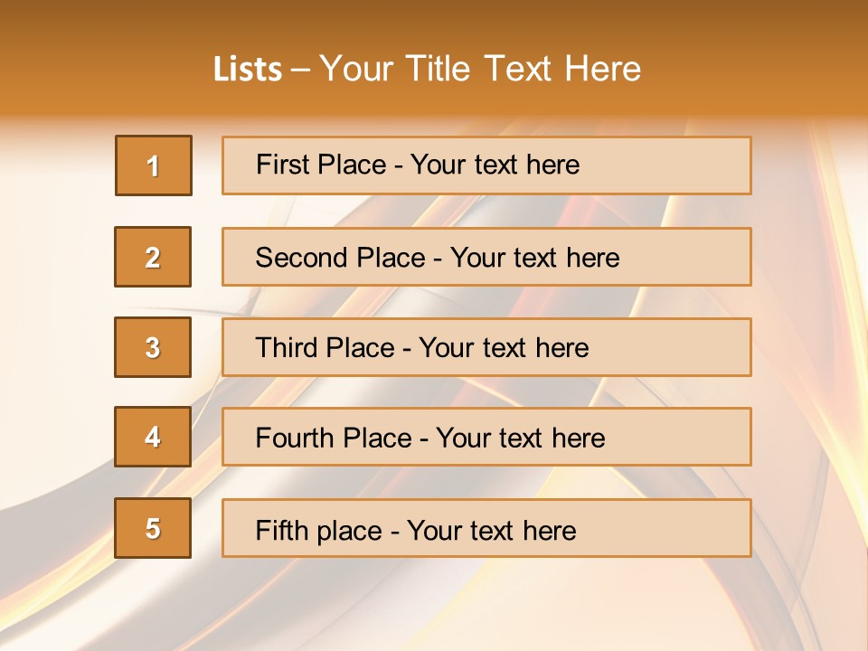 Single Curve Shape PowerPoint Template