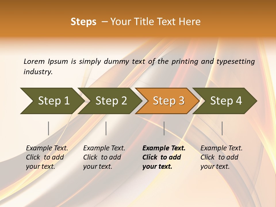 Single Curve Shape PowerPoint Template