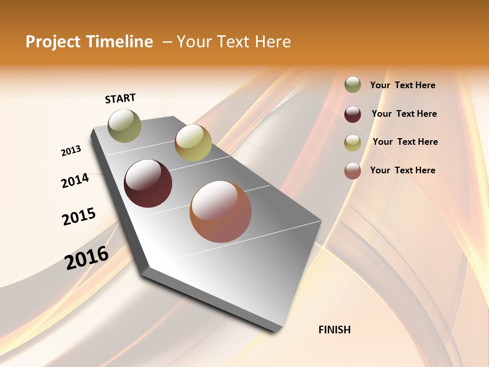 Single Curve Shape PowerPoint Template