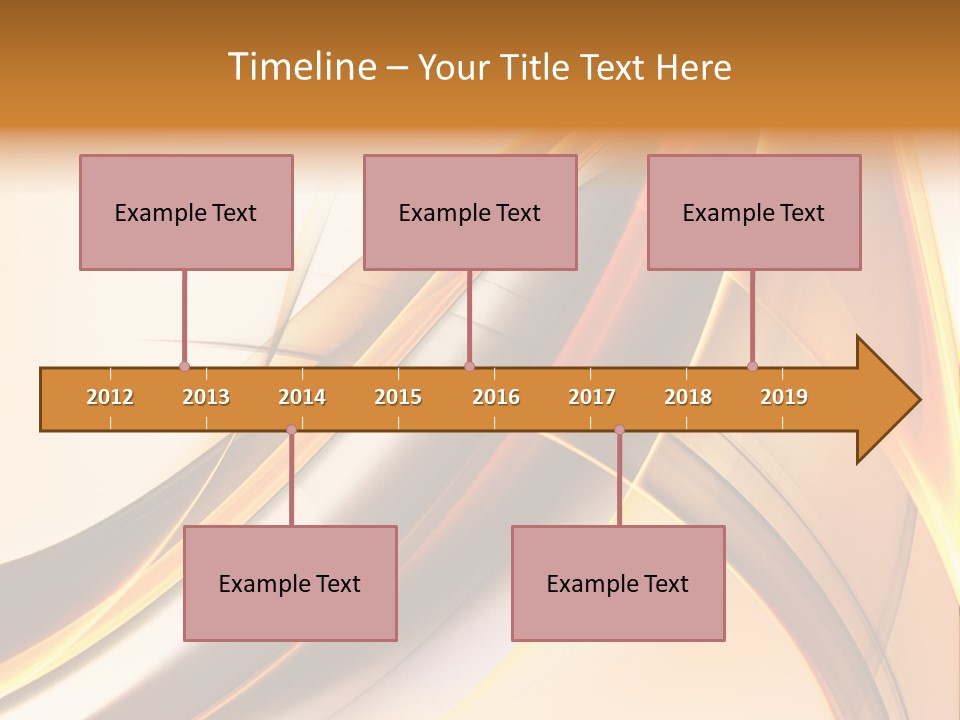 Single Curve Shape PowerPoint Template