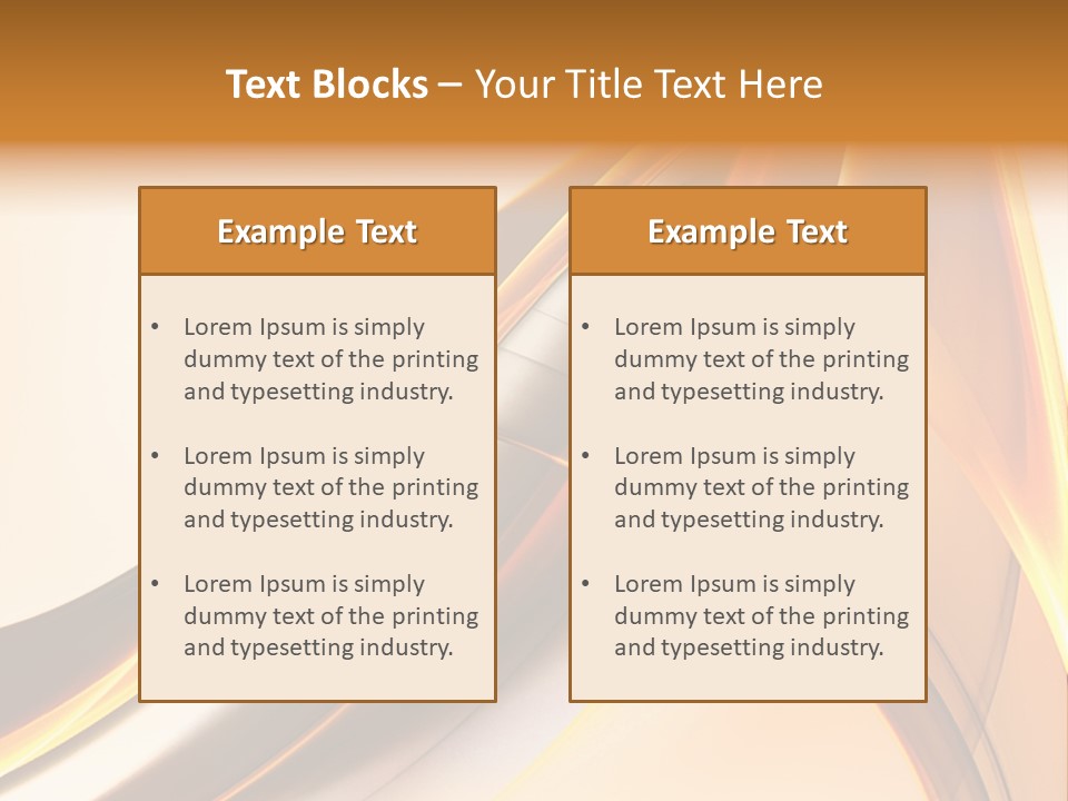 Single Curve Shape PowerPoint Template