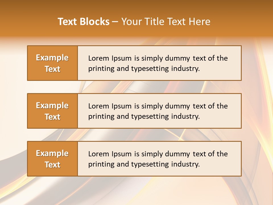 Single Curve Shape PowerPoint Template