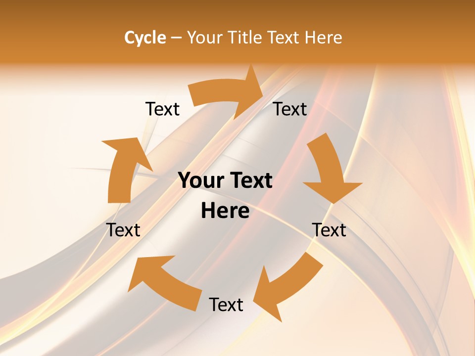 Single Curve Shape PowerPoint Template