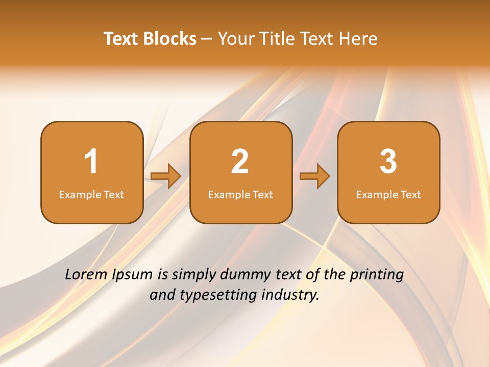 Single Curve Shape PowerPoint Template