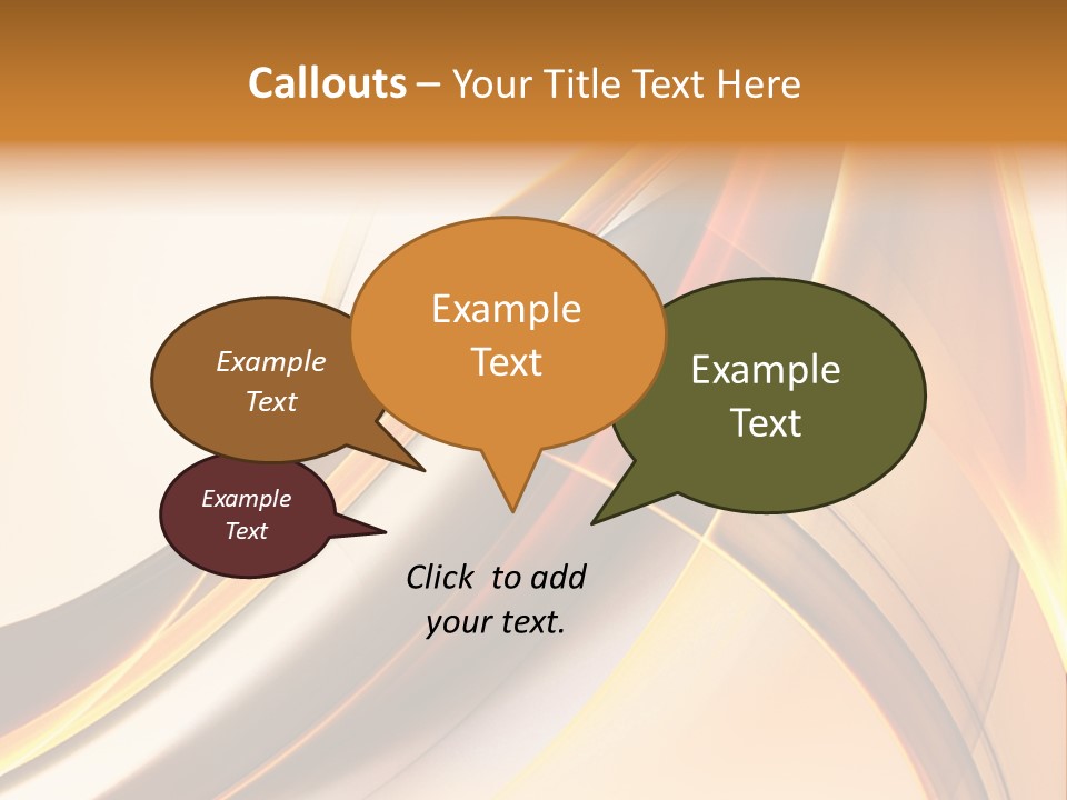 Single Curve Shape PowerPoint Template