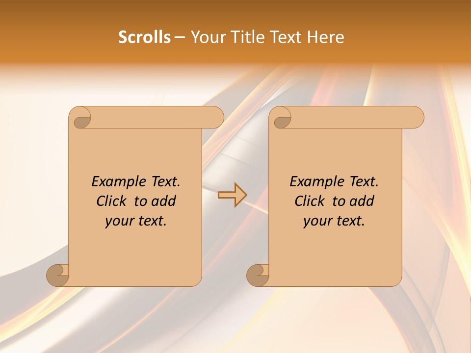 Single Curve Shape PowerPoint Template