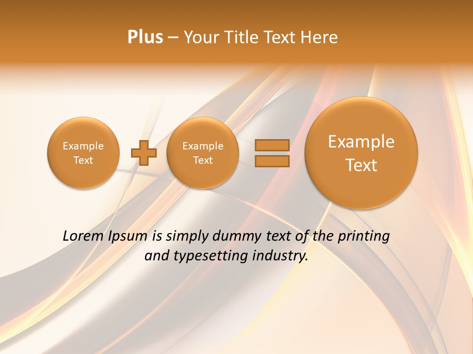 Single Curve Shape PowerPoint Template