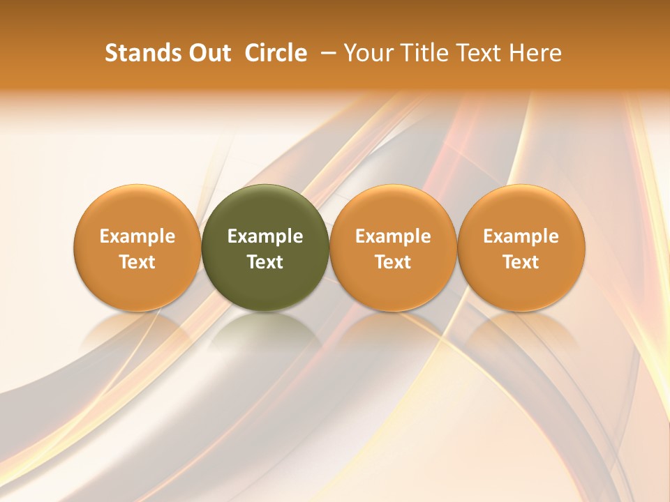 Single Curve Shape PowerPoint Template