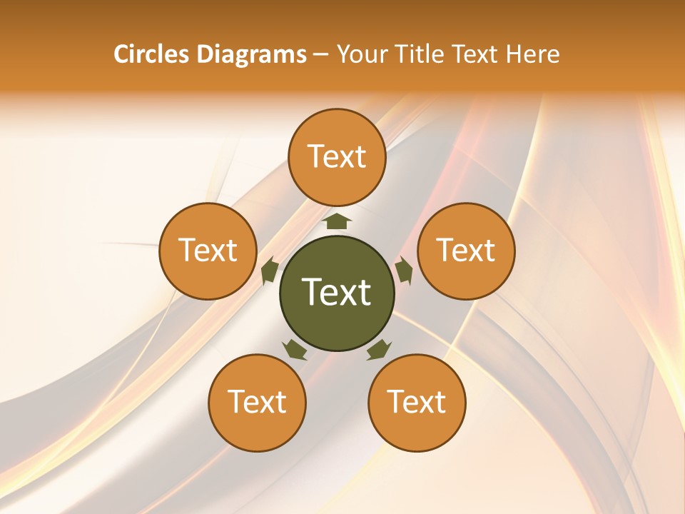 Single Curve Shape PowerPoint Template