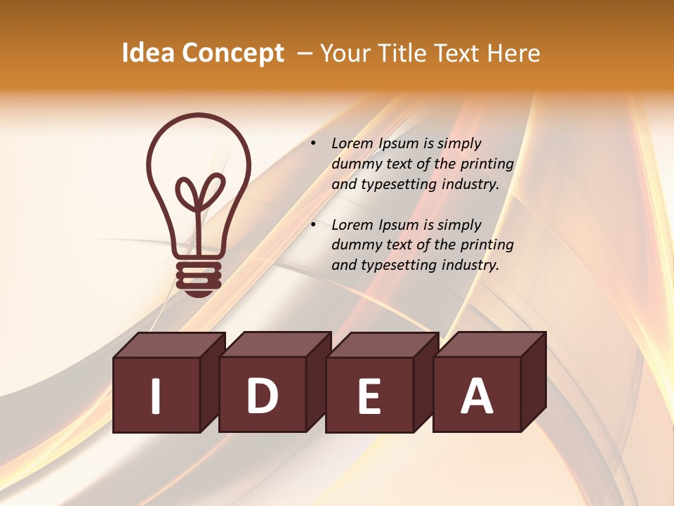 Single Curve Shape PowerPoint Template