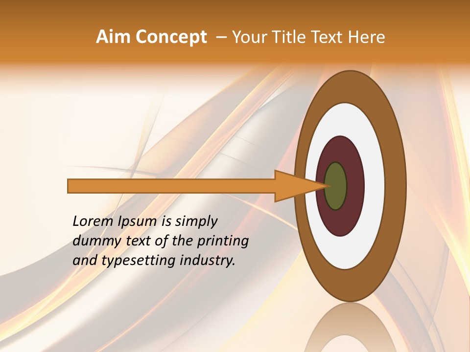 Single Curve Shape PowerPoint Template