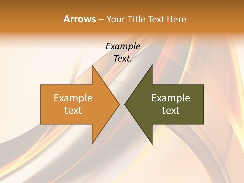 Single Curve Shape PowerPoint Template