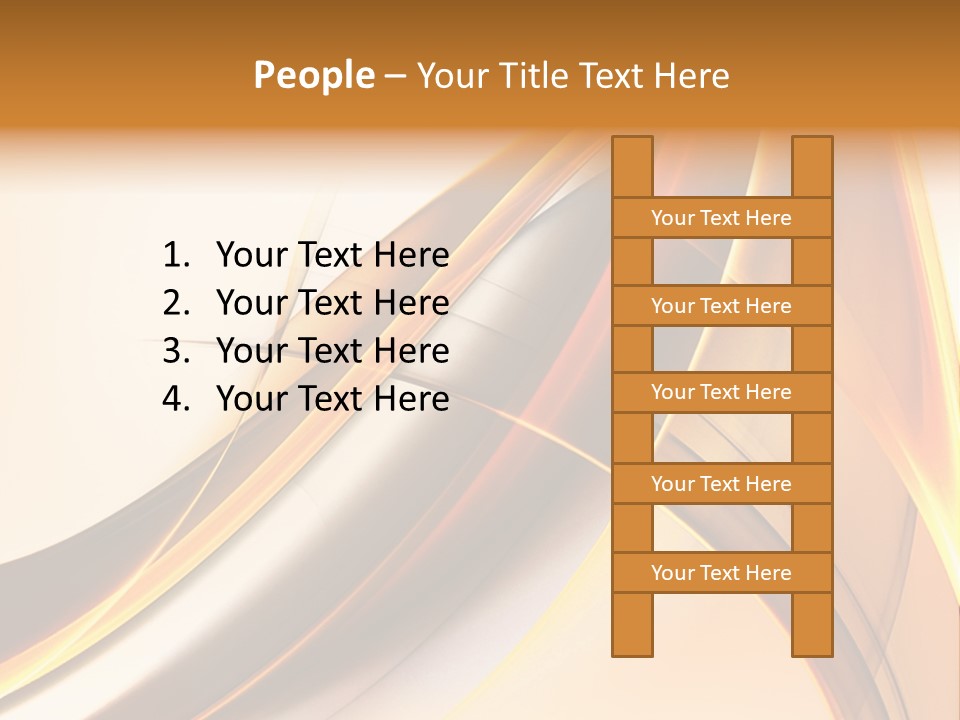 Single Curve Shape PowerPoint Template