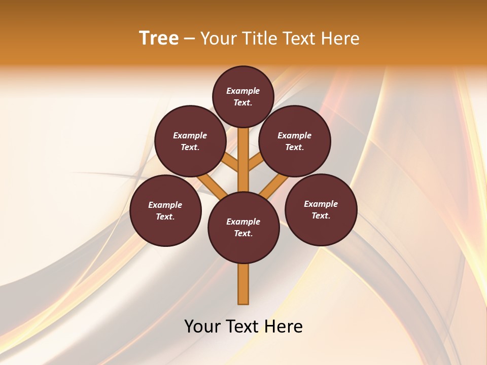 Single Curve Shape PowerPoint Template