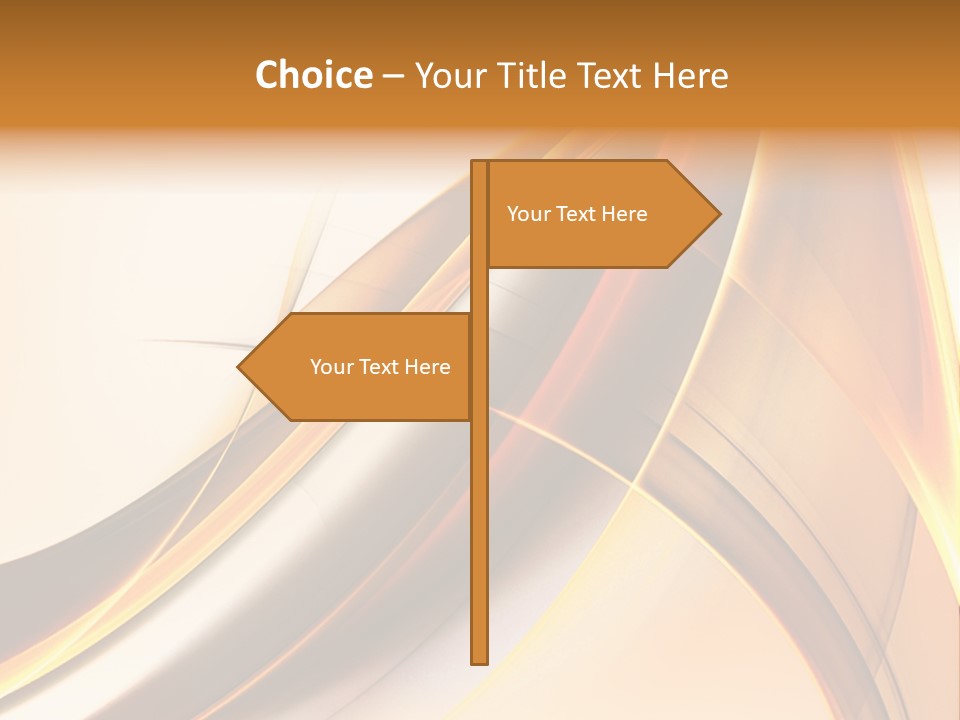 Single Curve Shape PowerPoint Template