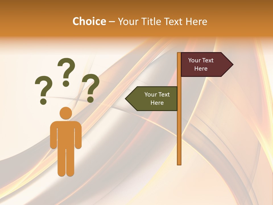 Single Curve Shape PowerPoint Template
