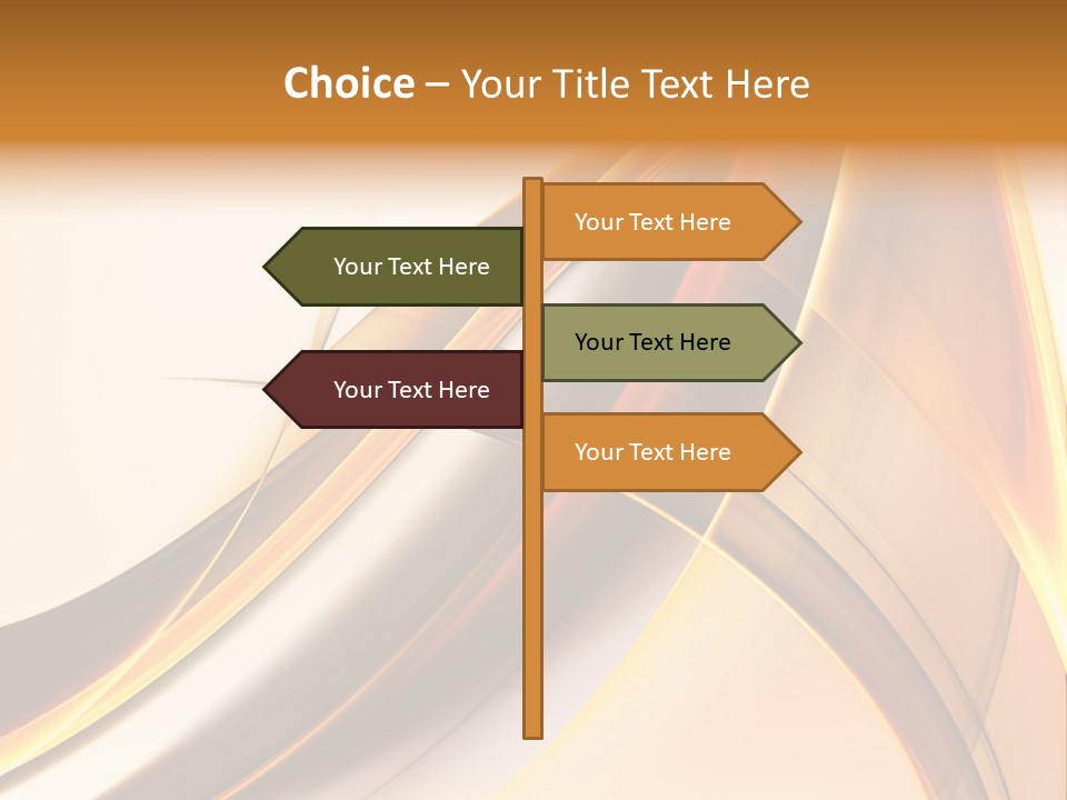Single Curve Shape PowerPoint Template