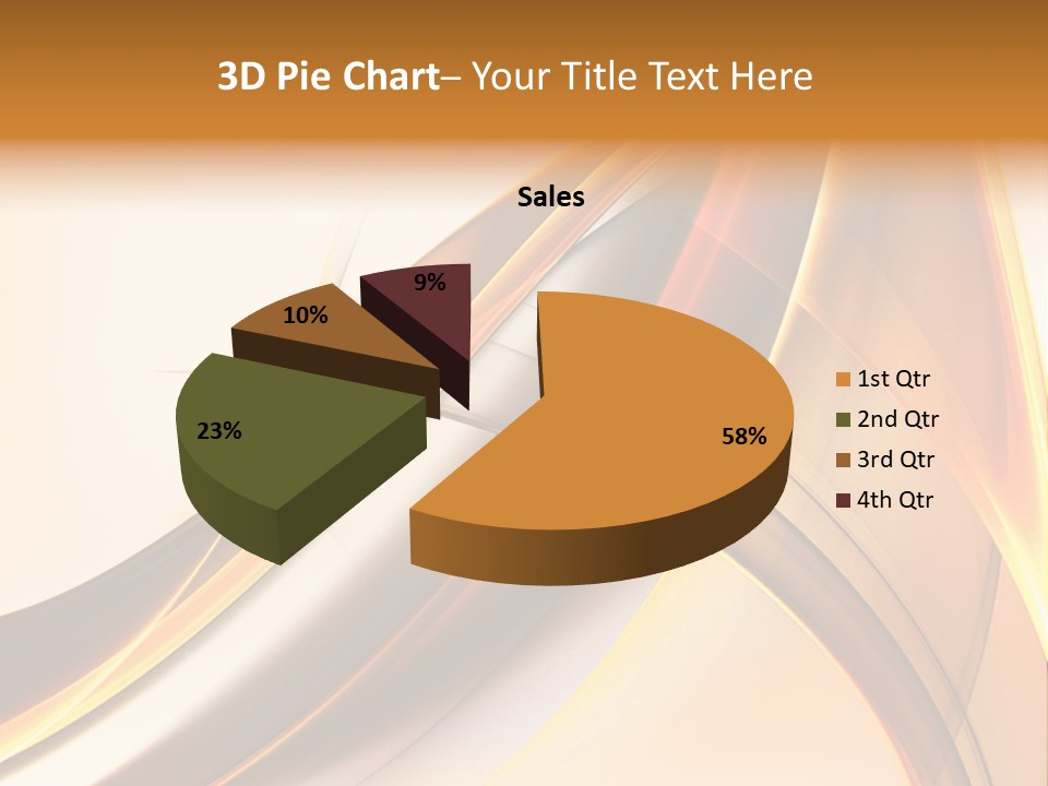 Single Curve Shape PowerPoint Template