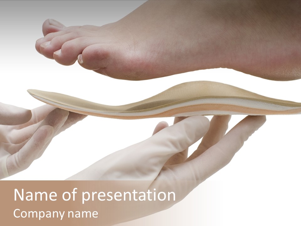 Osteopathy Heel Skeleton PowerPoint Template