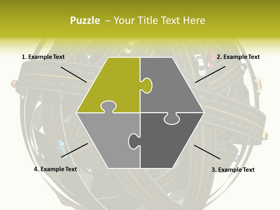 Color Knot Intersection PowerPoint Template