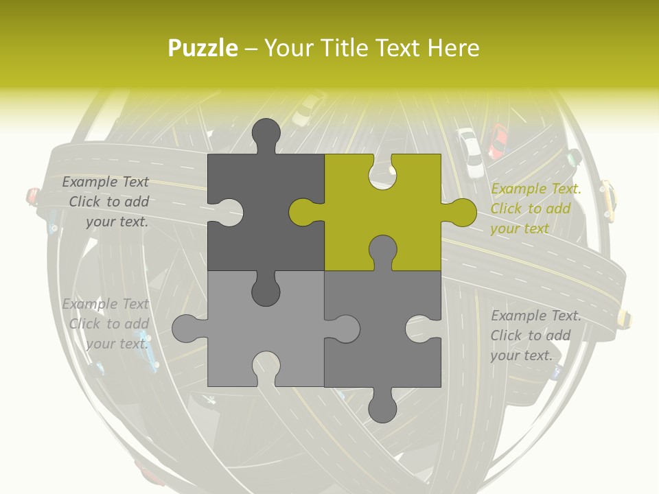 Color Knot Intersection PowerPoint Template