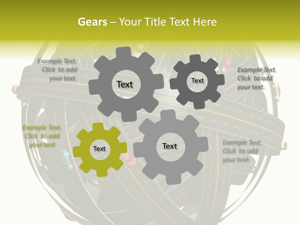Color Knot Intersection PowerPoint Template