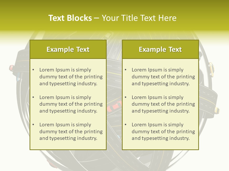 Color Knot Intersection PowerPoint Template